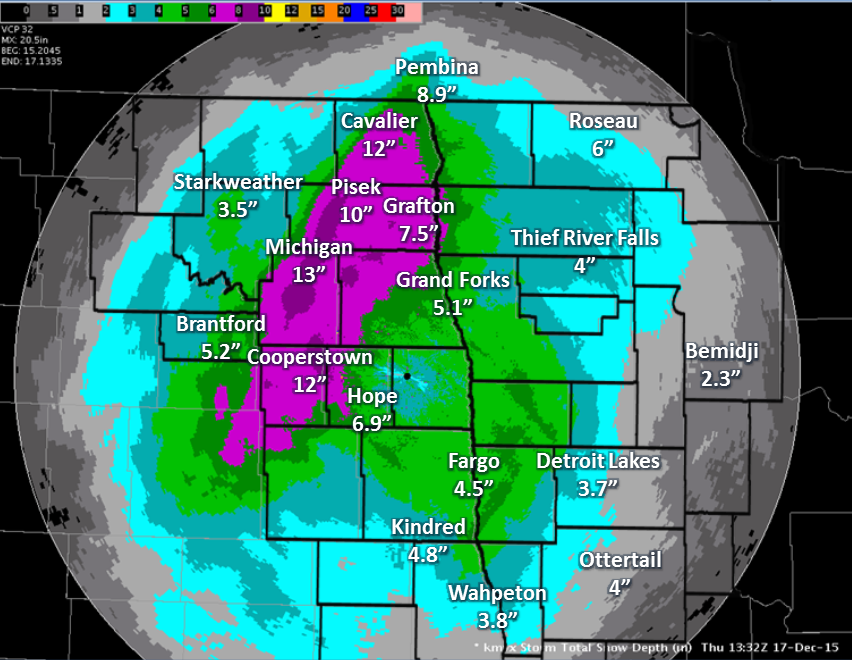 Winter Storm Summary Dec 15/16, 2015